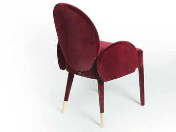SOFIA - Velvet chair with armrests by Paolo Castelli - view 3
